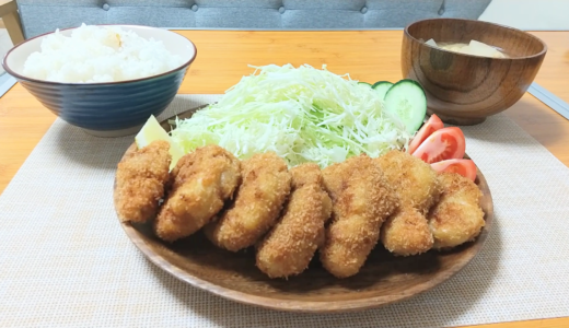 【単身赴任の昼飯】昼からヒレカツ定食つくりました！