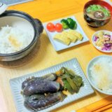 なすの煮浸しとキャベツの酢漬け！【男一人の平日夕飯】