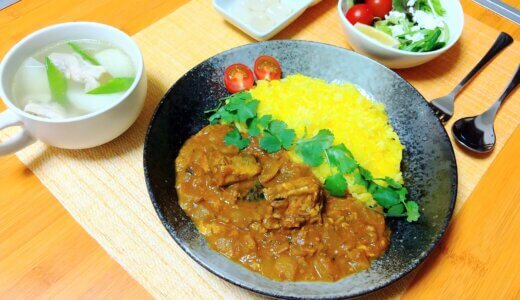 さば缶でさばカレー！【男一人の平日夕飯】