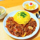 オムハヤシ！＆ベーコンとじゃがいものスープ【男一人の平日夕飯】