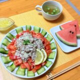 レモンだれで冷しゃぶラーメン！【男一人の平日夕食】