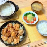 今夜はガツンと鶏のにんにく醤油炒め！【男一人の平日夕食】