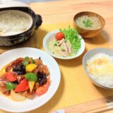 酢豚と春雨とギョニソサラダ！【男一人の平日夕食】