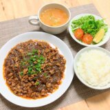 麻婆春雨定食 【男一人の平日夕食】