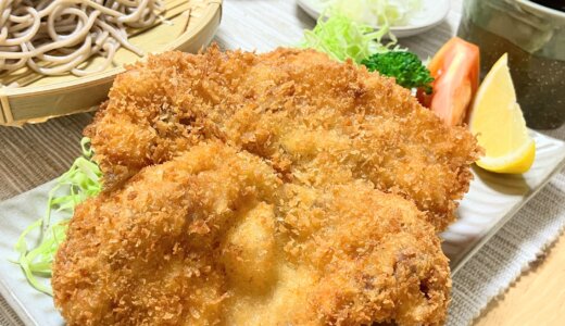 紙カツとざるそば【男一人の休日昼食】