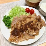 豚肉のしょうが焼き定食【おひとり様レシピ】